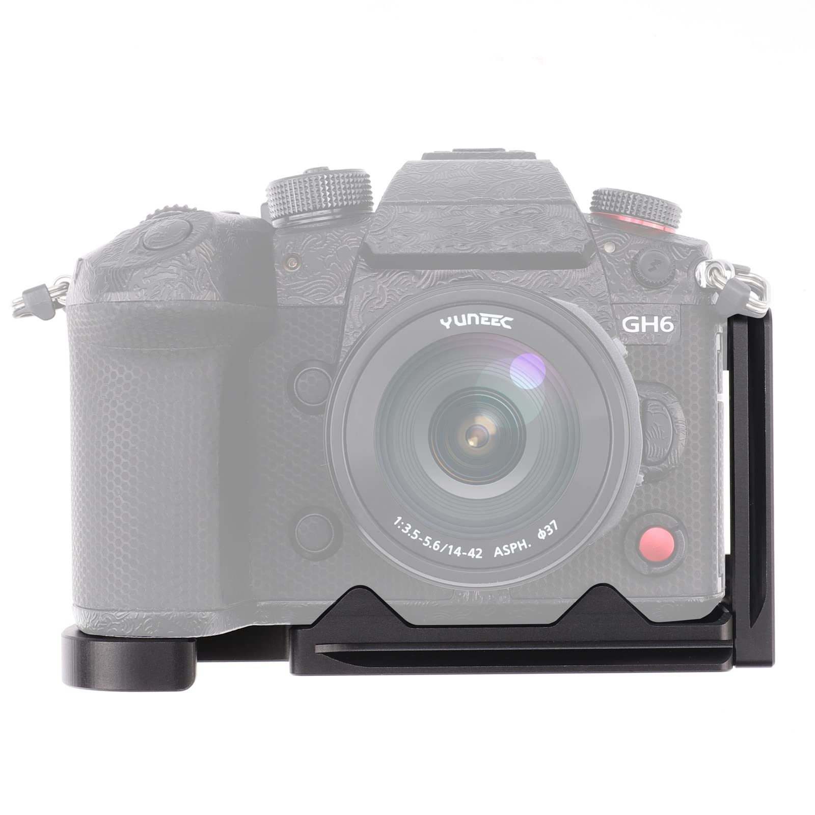 FOTGA Vertical Shot Quick Release Plate L-Shaped Mount Handle for Panasonic Lumix GH6 Camera Compatible with Arca-Swiss Tripod