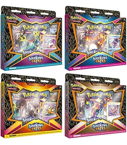Amazon.com: Pokémon TCG: Shining Fates Mad Party Pin Collection