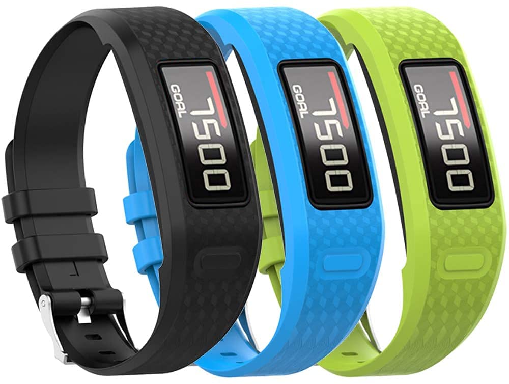 Tyogeephy Band for Garmin Vivofit 1 / Vivofit2, Soft Silicone Replacement Watch Band Strap, Small, Large