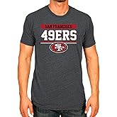 Team Fan Apparel NFL Adult Team Block Tagless T-Shirt - Cotton Blend - Charcoal - Perfect for Game Day - Comfort and Style