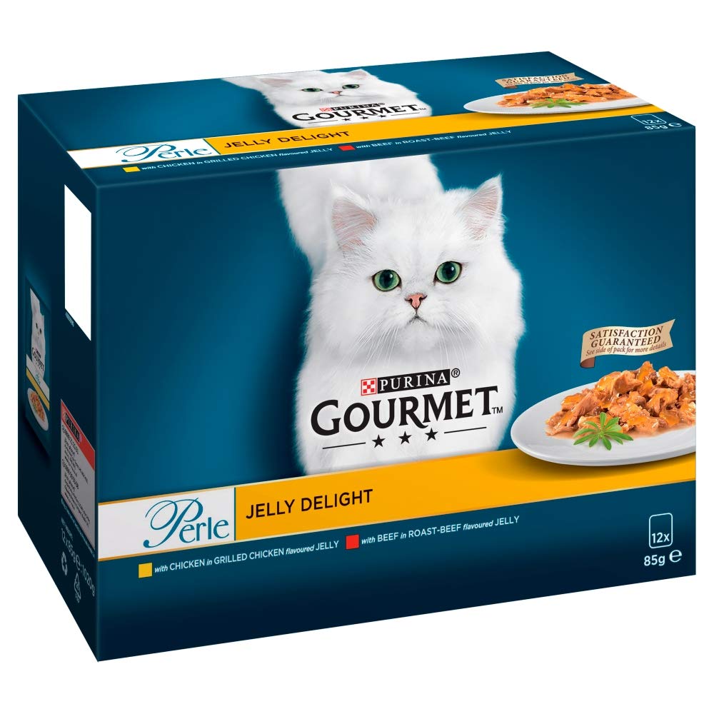 Gourmet Perle Cat Food Jelly Delights, 12 x 85 g