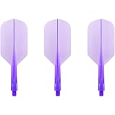 CONDOR Darts Flight Plain Clear Purple Slim S
