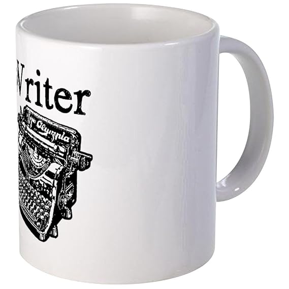 CafePress – Writer-Typewriter-1 Becher – Einzigartige Kaffeetasse, Kaffeetasse Mega weiß