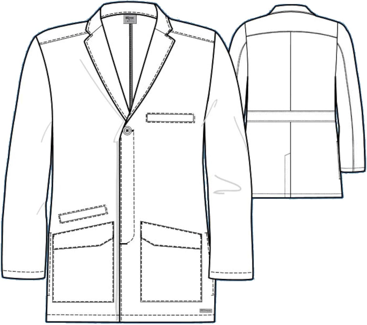 Grey's Anatomy Lab Coat for Men– Professional Full Length, Long Sleeve: Clothing