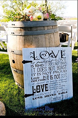 Amazon Com Love Is Patient Love Is Kind Sign Love Wood Signs