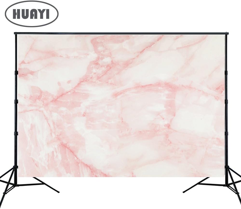 HUAYI 60x100cm Pink Marble Backdrop Rolled up with no wrinkles Smash Cake Backdrop small background for photography Canvas food photo studio props for pictures