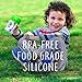 Sippy Cup Lids (4 Pack) Silicone Sippy Lids To Fit Any Cup, 100% BPA Free | Suitable For Toddlers and Babies (Pink, Blue, Yellow, Green)