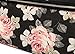 kayond Black Rose Patten water-resistant Laptop Shoulder Messenger Bag Case Sleeve for 14 Inch 14.1 Inch Laptop