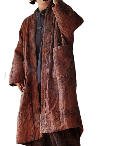 NFYM Traditional Chinese Style Jacket, Black Washed Linen Toggle