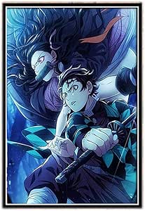 Póster de Pared Impreso con Imagen nórdica, Anime Demon Slayer HD