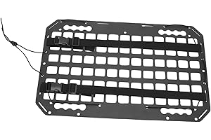 Acouto Molle Panel Vehicle Back Car Molle Panel 540x330x2mm Aluminum Multifunctional Vehicle Modular Storage with Fastener St