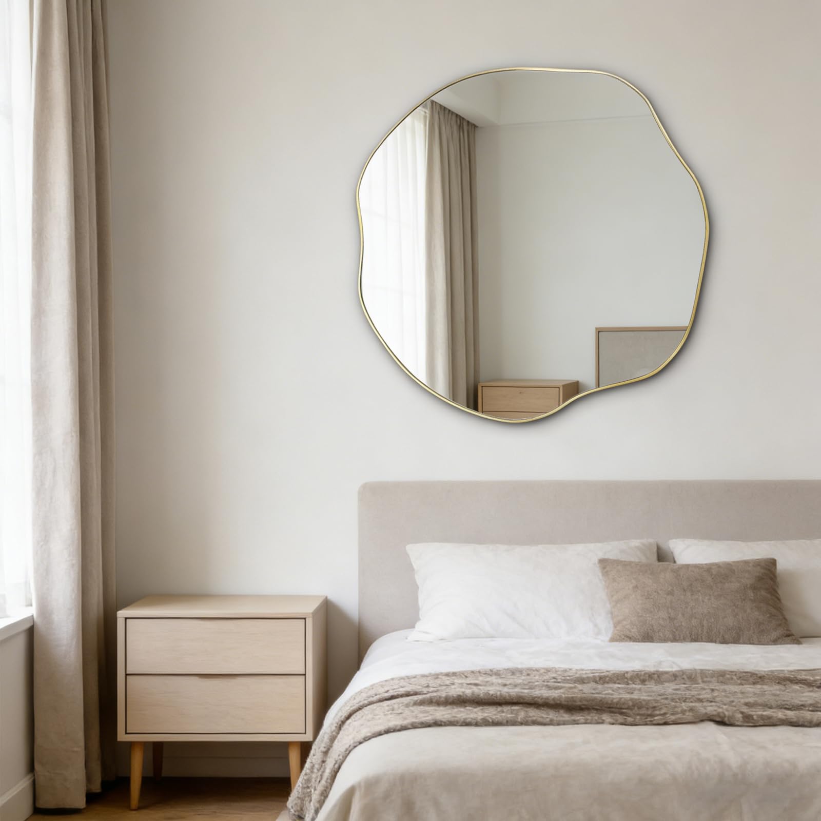 POZINO Irregular Wall Mirror, 35