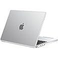 BlueSwan Anti-Cracking Hard Shell Case Compatible with MacBook Pro 14-inch 2025 2024-2021 Release M4 M3 M2 M1 Pro/Max Chip, Anti-Fingerprint Soft TPU Bumper, Frosted White