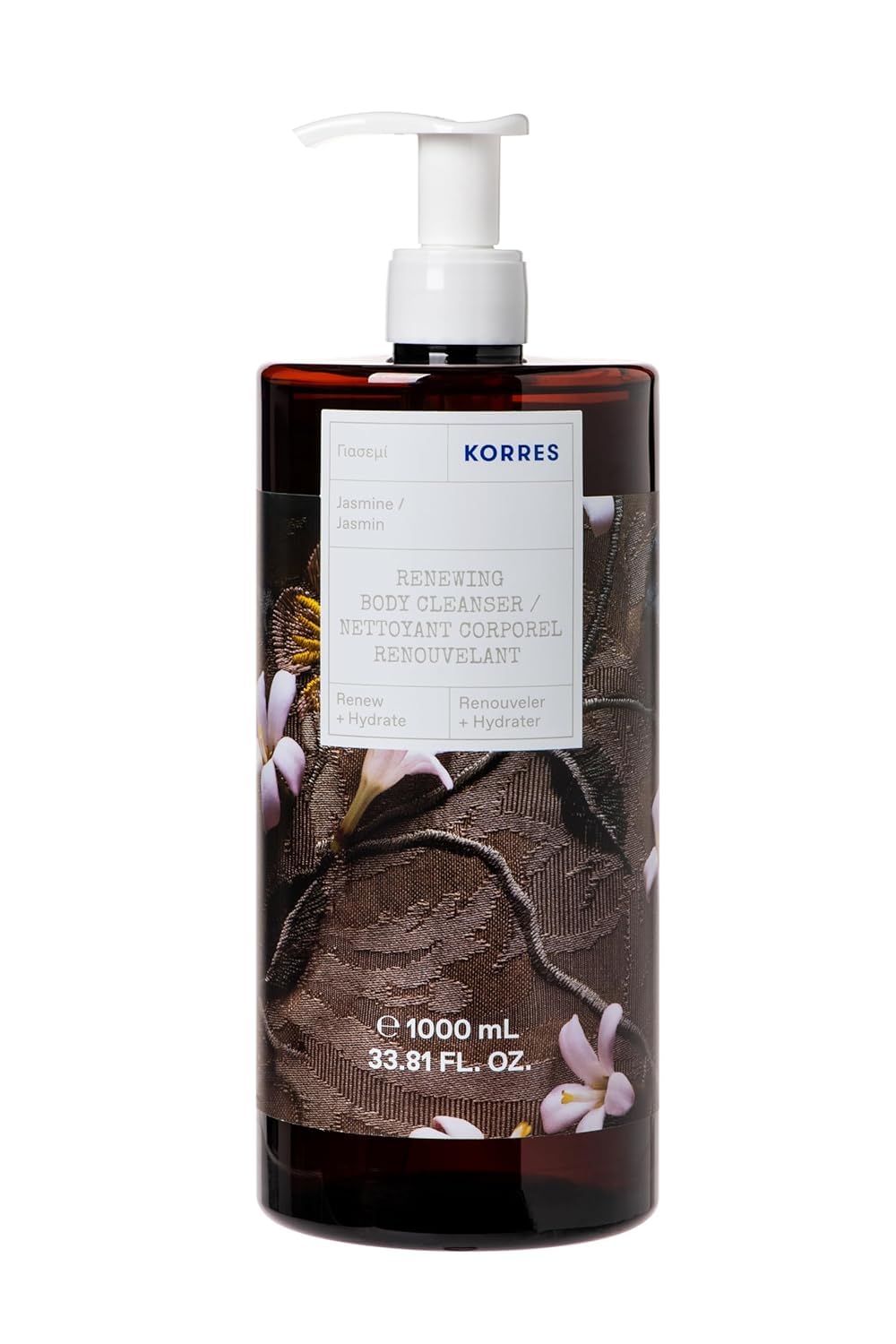 Korres Renewing Body Cleanser Jasmine 1 Litre x 2