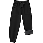 ZooYung Toddler Fleece Lined Warm Snow Hiking Pants Baby Boys Girls Winter Ski Sweatpants Kids Running Joggers