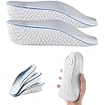 Height Increase Insoles, 2025 New Steppers Insoles for Men Women, Breathable Orthopedic Insoles with Arch Support, Height Increasing Shoes Pads (Gray, Increase 3.5 CM)