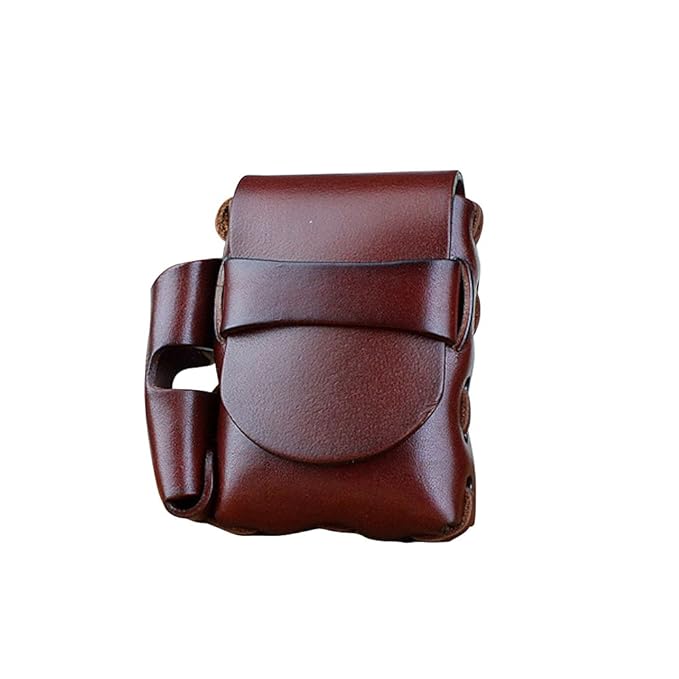 Boshiho Neutral Zigarettenhülle für Zigarettenpackungen hochwertigem Leder und Feuerzeug Tasche