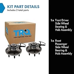 TRQ 2 Piece Wheel Bearing & Hub Assembly Set