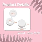 Siqian 50 Pcs Plastic Screw Caps White Concealing Screw Heads view 2