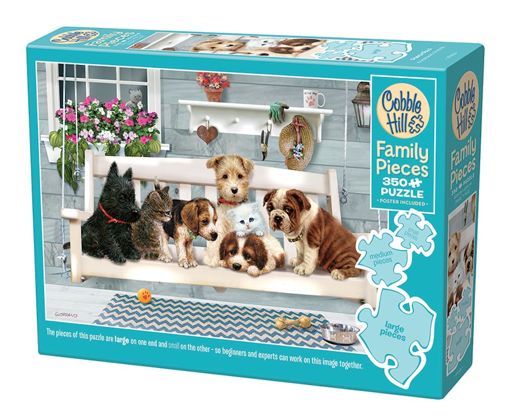 Cobble Hill 350 Piece Puzzle - Porch Pals - Sample Poster Included