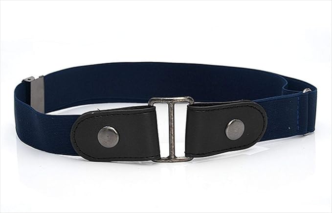 Amazon リタプロショップ 穴なしベルト バックル ゴムベルト レディース メンズ ビジネス カジュアル おしゃれ 伸びる ウエスト ブラック ベルト 通販