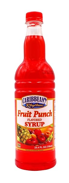 CARIBBEAN RHYTHMS FRUIT PUNCH SYRUP, 25.4 OZ