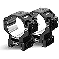 DISCOVERYOPT 7075 Series Aluminum 30mm 34mm 1 inch Scope Rings, High Precision Pre-lapped Picatinny Scope Rings, Medium/High/Low Profile Scope Mount for Picatinny Rail