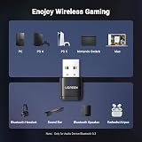 UGREEN USB Bluetooth 5.3 Audio Adapter aptX HD PS5 PS4 Switch PC Windows 11 view 4