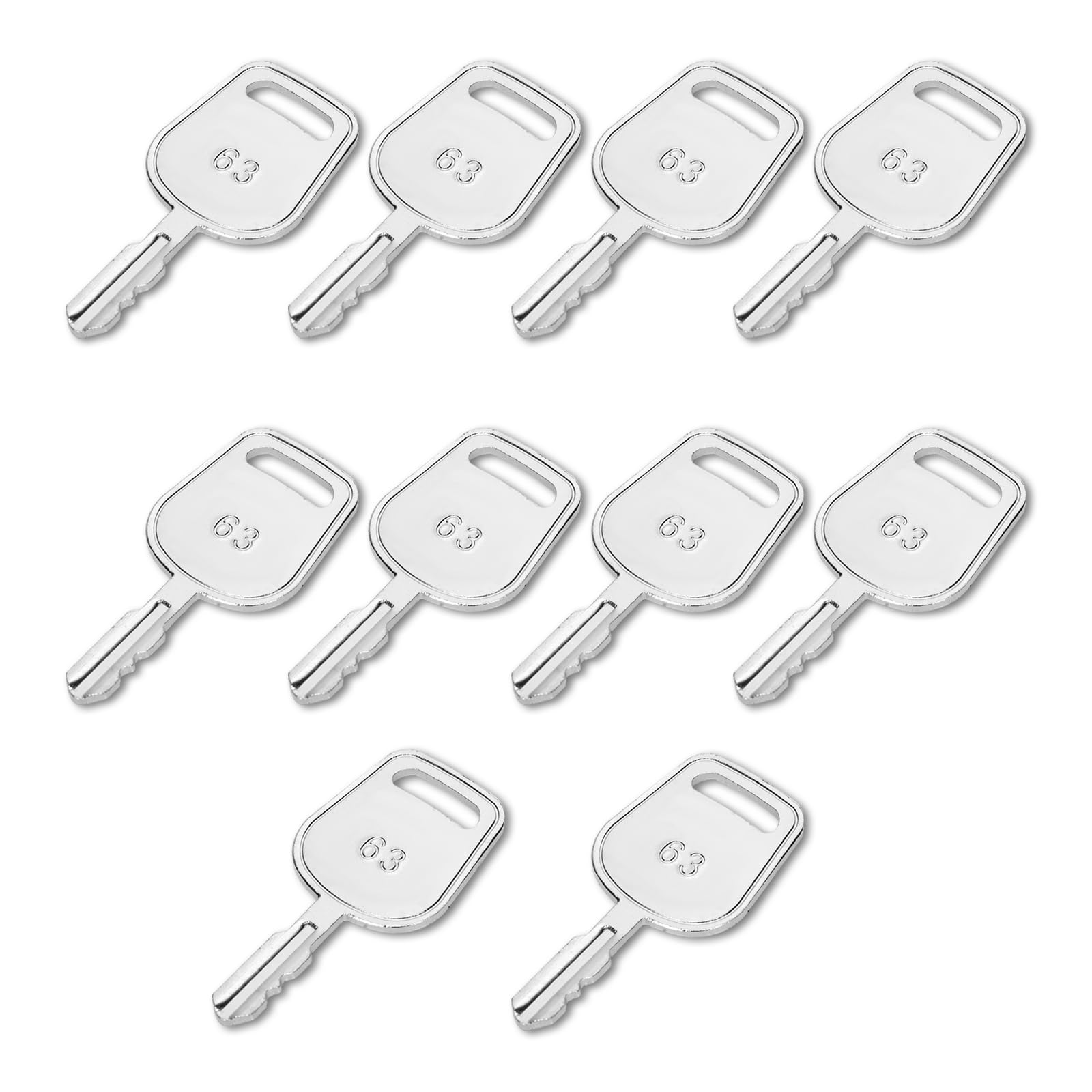 Ruimou 10Pcs Lgnition Key GY20680/042900000/1714054 Compatible with John Deere/Briggs Stratton/Bush Hog/Bad Boy Mower and Lawn Tractors