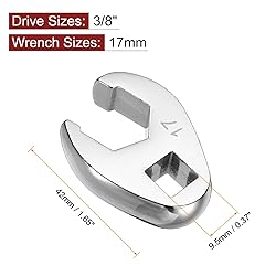 HARFINGTON Drive Crowfoot Wrench 3/8" Drive 17mm