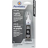 Permatex 31842 Extra-Fine Graphite Lubricant, 6g Tube
