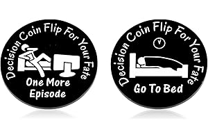 NUBARKO Funny One More Game Coin Gift Gag Coin for Gamers Christmas Stocking Stuffers for Teen Boys Game Lover Him Birthday Valentines Day Gifts for Teen Boys Girls Brother Decision Maker for Boyfriend Him