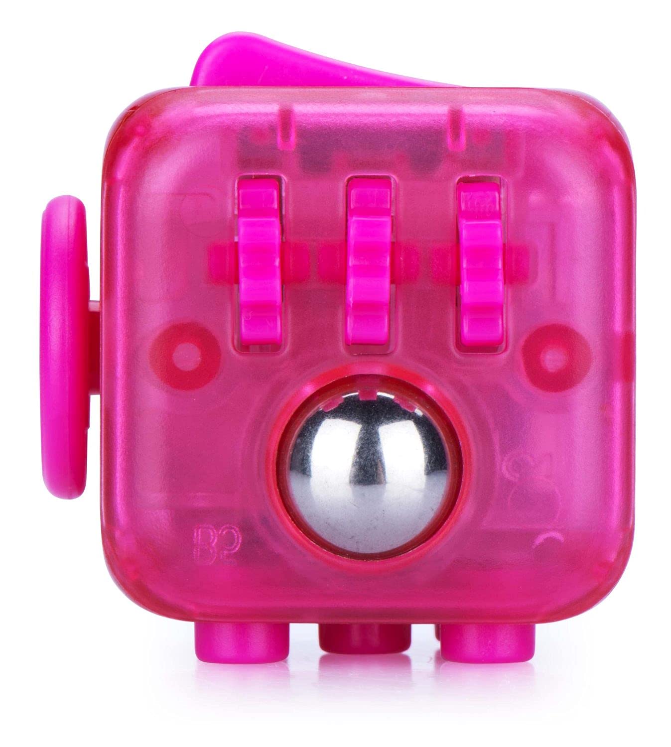 ZURU Original Fidget Cube by Antsy Labs, Anti-Stress Toy Approx. 35 mm, Stress Relief Cube with 6 Functions, Relaxation for Adults and Children from 3 Years, Pink