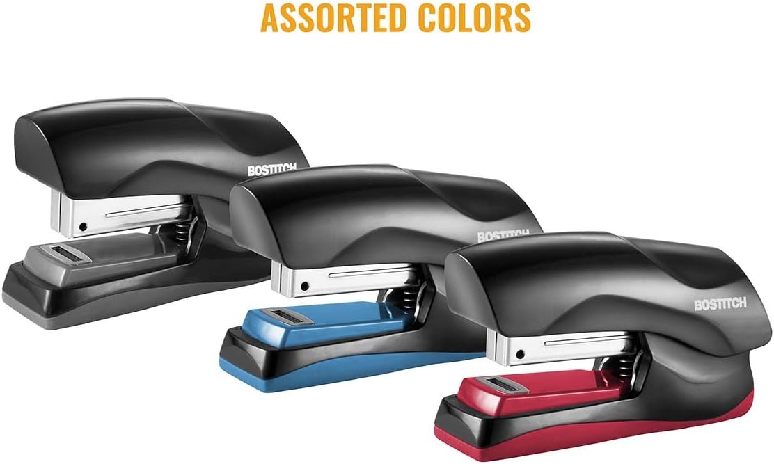 Bostitch Office Heavy Duty 40 Sheet Stapler, Small Stapler Size, Fits into the Palm of Your Hand; Assorted - No Color Choice, One per Order (B175-ASST) : Office Products
