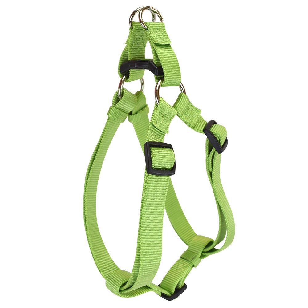 Hamilton Adjustable Easy-On Step-In Style Dog Harness, 1-Inch by 30-40-Inch, Large, Lime Green