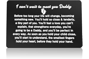 DABIHU Daddy to Be Gifts New Dad Wallet Insert Card Pregnancy Baby Announcement Gifts for Husband From Wife Soon To Be Dad First Time Father Wallet Card Father's Day Baby Shower Birthday Present