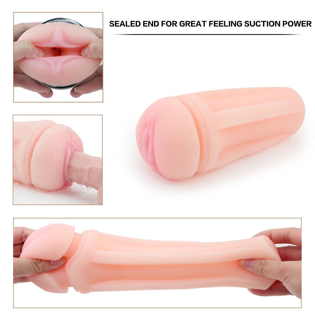 Vibrating Male Masturbator Cup Masturbation Toys with Powerful Vibration for Intense Stimulation, PALOQUETH Realistic Male Sleeve Stroker with Innovative Squeezable Panels for Customized Play - Image 4