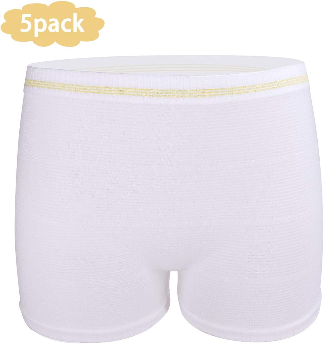 Women Disposable Mesh Underwear High Waist Washable Post for Surgical Recovery Breathable Postpartum Incontinence Pad Control Urinary Brief