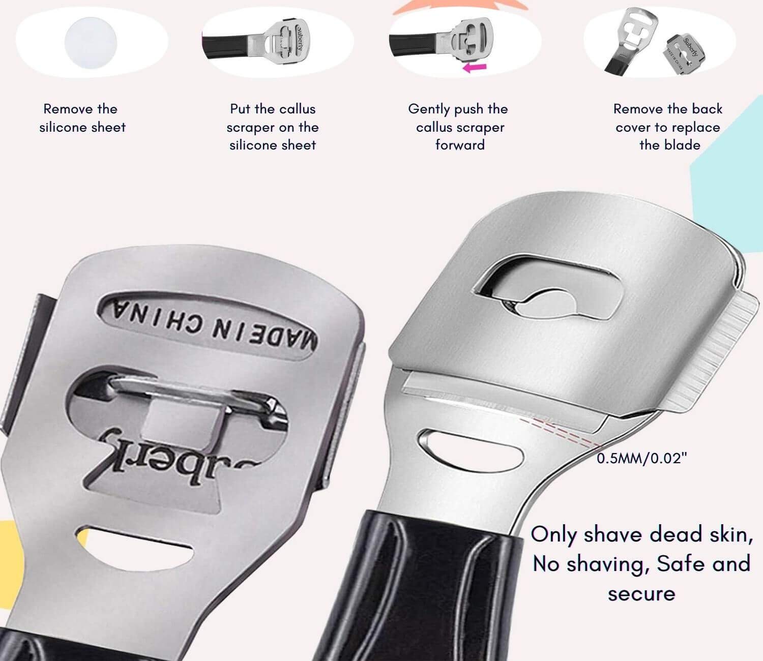 【LATEST 2020】Pedicure Foot File Callus Remover Kit- 18 Iin 1 Stainless Steel Foot Scraper and Foot Scrubber Dead Skin Foot Care Tool for Wet and Dry Feet, Foot Spa at Home : Beauty