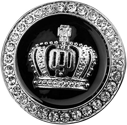 Merssavo 3D Diamond Crown Car styling Auto Sticker Metal Badge Stickers and Decals -Silver