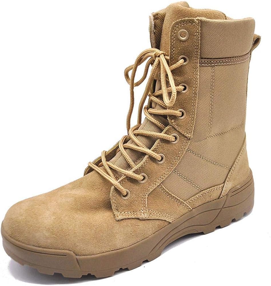 Men's Tactical Boots, Combat Boots Breathable Protective NonSlip Wear
