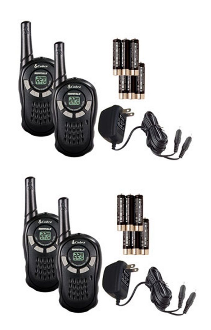 (2) PAIR COBRA CXT135 MicroTalk 16 Mile 22 Channel Walkie Talkie 2Way