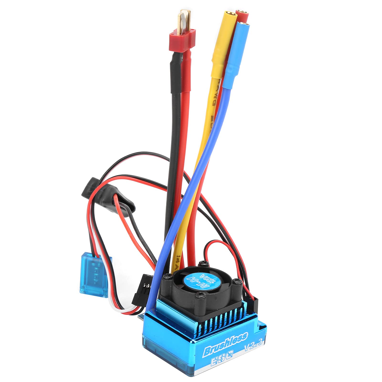 Dilwe RC Brushless ESC, 120A ESC 5.8V/ 3A Bec Output Electric Speed Controller for 1/10 1/12 RC Car Boat Accessory