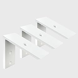 Countertop Support Bracket 2 Pack White 3/8" Thick