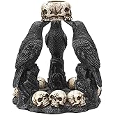 Pacific Giftware Raven Backflow Incense Burner, 5.25-inch Height, Cold Cast Resin