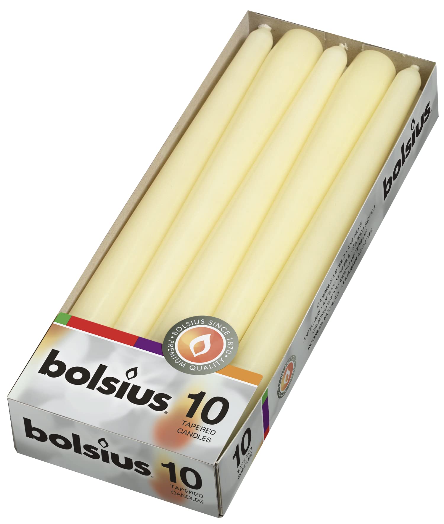 Ivyline "Bolsius Tapered Dinner Candles , ""Ivory box 10""", 103600352205