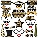 KatchOn, Graduation Photo Booth Props 2025 - Pack of 21 | 2025 Photo Props for Black and Gold Graduation Decorations 2025