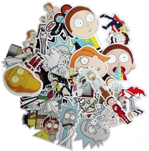 35Pcs Drama Rick and Morty Stickers Decal For Skateboard Laptop Backpack Car Fridge DIY Styling Vinyl Home Decor
