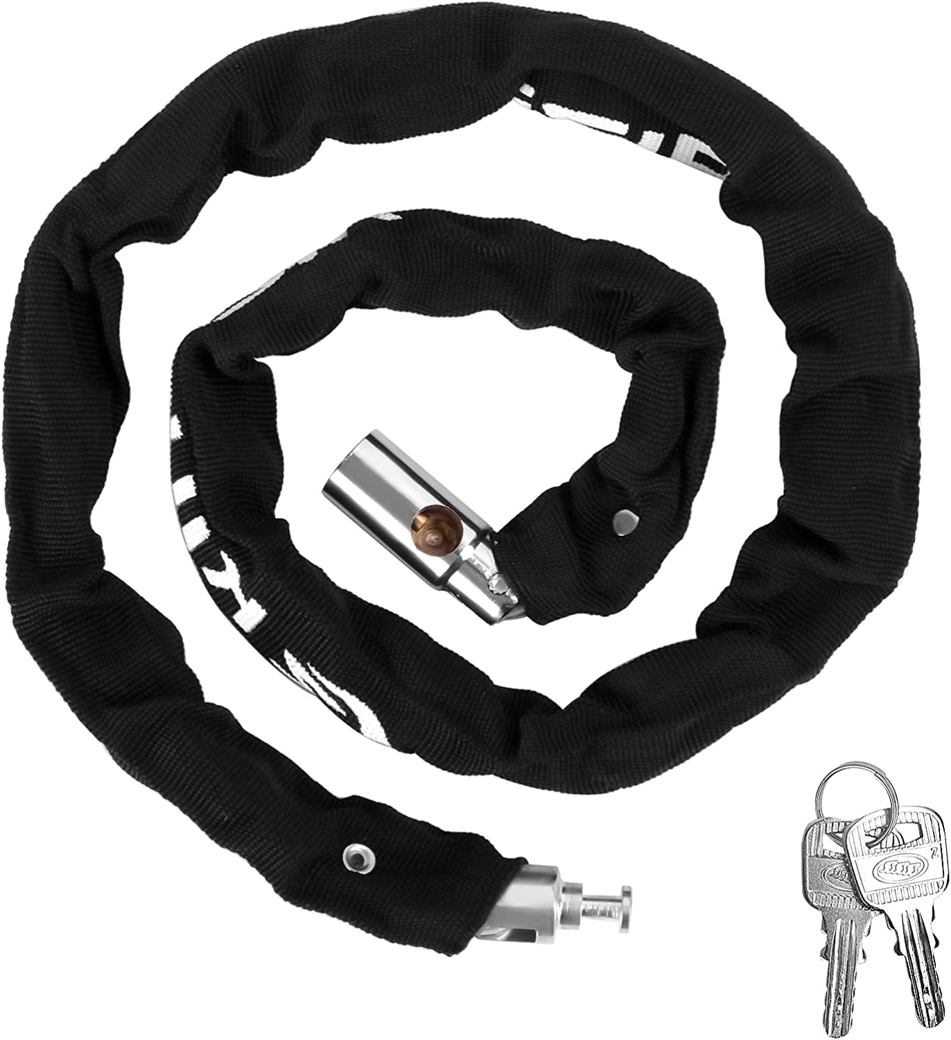 Bike Chain Locks, Heavy Duty Bicycle Lock with 2 Keys,Anti-Theft Waterproof High Security Chain Lock for Bike, Motorcycle, Door, Fence, Gate, Bicycle, Scooter