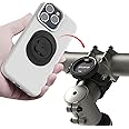 sincetop Bike Phone Holder, Aluminum Bike Phone Mount with Universal Adapter, Quick Mount Mountain Bike Bicycle Handlebar and Stem Mobile Phone Holder with Ultra Lock for iPhone Samsung and More